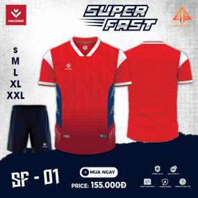 Quần Áo Bóng Đá HACORIO - Super Fast - 01 (SF - 01) ĐỎ