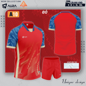 BỘ BÓNG ĐÁ-AURA-A10-ĐỎ