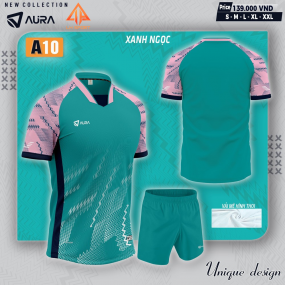 BỘ BÓNG ĐÁ-AURA-A10-XANH NGỌC