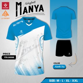 QUẦN ÁO BÓNG CHUYỀN HACORIO SF03 XANH YA