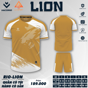 Quần Áo Bóng Đá HACORIO - RIO - LION (RIO - 07)- VÀNG