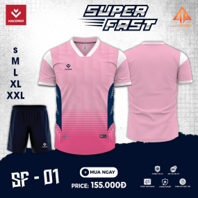 Quần Áo Bóng Đá HACORIO - Super Fast - 01 (SF - 01) HỒNG
