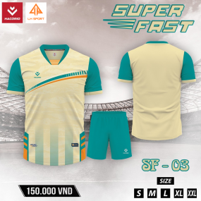 Quần Áo Bóng Đá HACORIO - Super Fast - 03 (SF - 03) VÀNG KEM