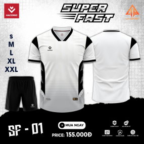 Quần Áo Bóng Đá HACORIO - Super Fast - 01 (SF - 01) TRẮNG