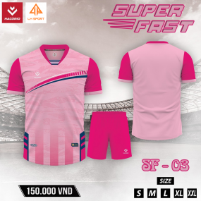 Quần Áo Bóng Đá HACORIO - Super Fast - 03 (SF - 03) HỒNG