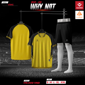 QUẦN ÁO BÓNG ĐÁ HACORIO - RIO - WHY NOT (RIO - 08) VÀNG