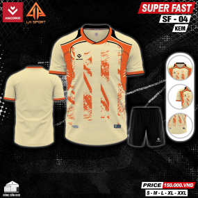 Quần Áo Bóng Đá HACORIO - Super Fast - 04 (SF - 04) KEM