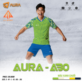 BỘ BÓNG ĐÁ-AURA-A30-XANH CHUỐI