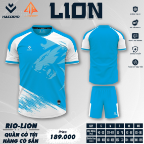 Quần Áo Bóng Đá HACORIO - RIO - LION (RIO - 07)- XANH YA