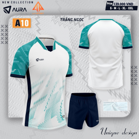 BỘ BÓNG ĐÁ-AURA-A10-TRẮNG NGỌC