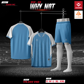 QUẦN ÁO BÓNG ĐÁ HACORIO - RIO - WHY NOT (RIO - 08) XANH MC