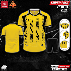 Quần Áo Bóng Đá HACORIO - Super Fast - 04 (SF - 04) VÀNG