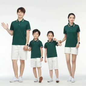 Áo Cá Sấu Màu Xanh Két Đậm Bo Cổ Trắng Đỏ