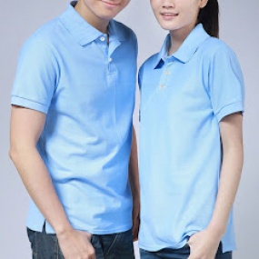 Áo Cổ Trụ Màu Thiên Thanh