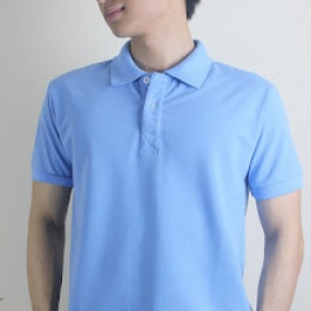 Áo Cổ Trụ Màu Xanh Biển