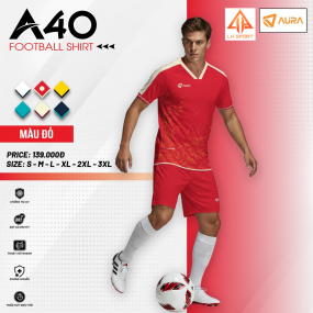 BỘ BÓNG ĐÁ-AURA-A40-ĐỎ