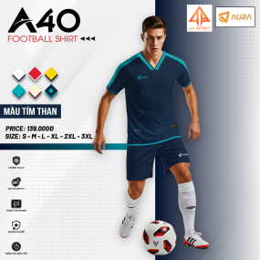 BỘ BÓNG ĐÁ-AURA-A40-TÍM THAN