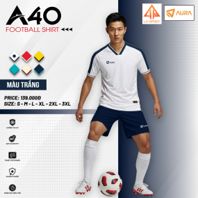 BỘ BÓNG ĐÁ-AURA-A40-TRẮNG