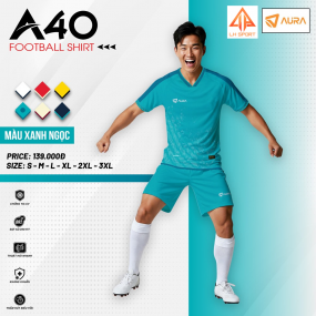 BỘ BÓNG ĐÁ-AURA-A40-XANH NGỌC