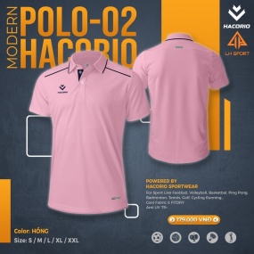 ÁO POLO HACORIO 02 -HỒNG