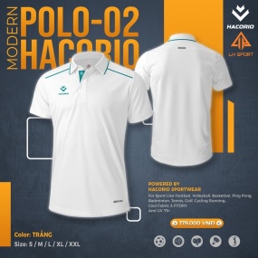 ÁO POLO HACORIO 02 -TRẮNG
