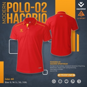 ÁO POLO HACORIO 02 -ĐỎ