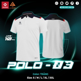 ÁO POLO HACORIO 03 -TRẮNG