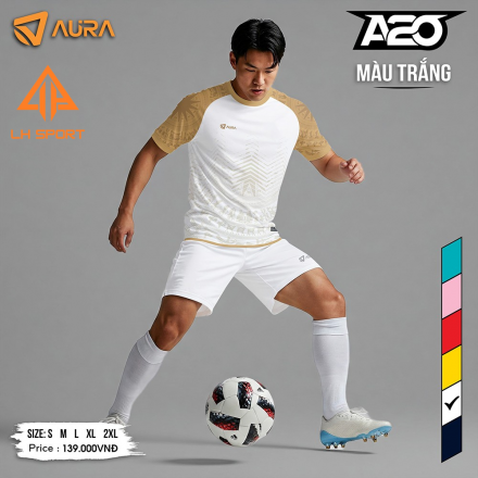 BỘ BÓNG ĐÁ-AURA-A20-TRẮNG