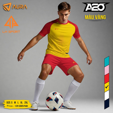 BỘ BÓNG ĐÁ-AURA-A20-VÀNG