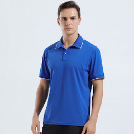 Áo Cá Sấu Màu Xanh Bích Bo Cổ Viền Trắng
